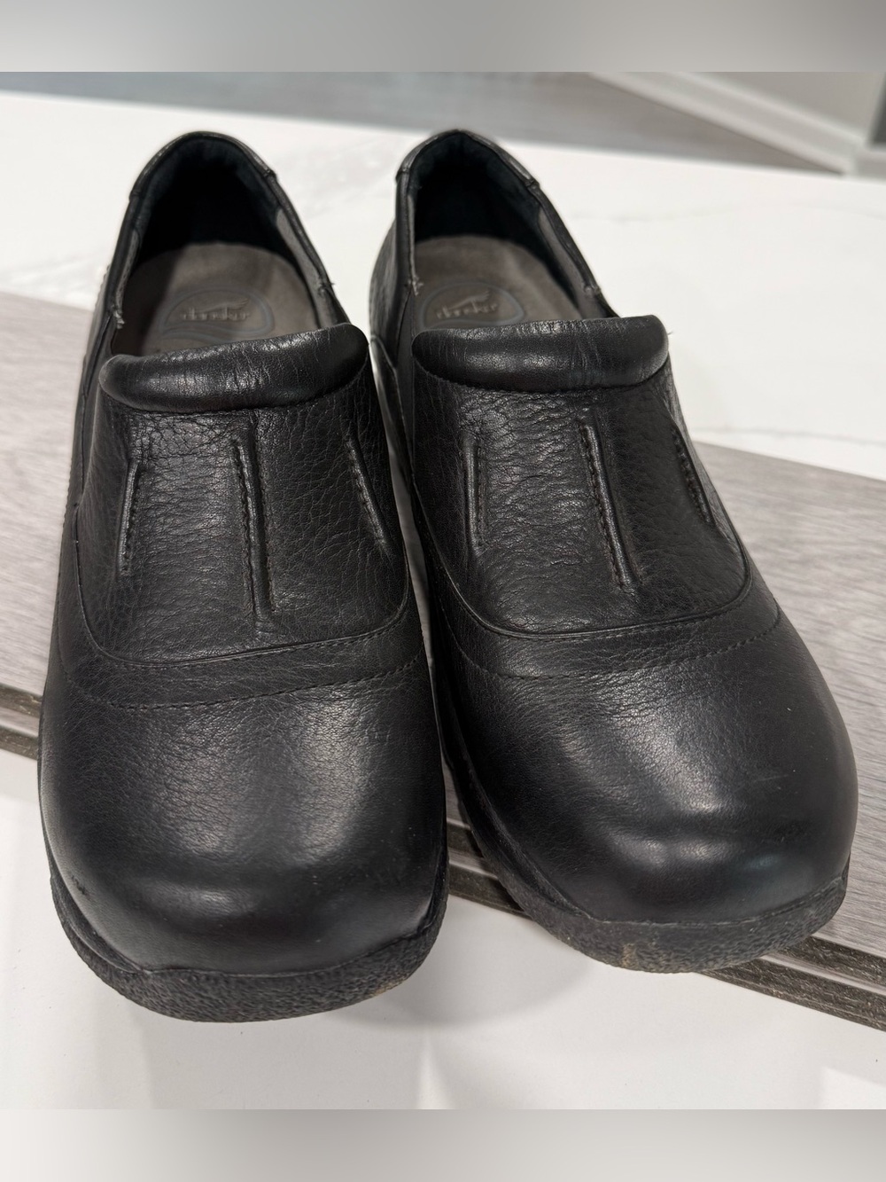 Dansko Black Slip-On Leather Shoes 42
